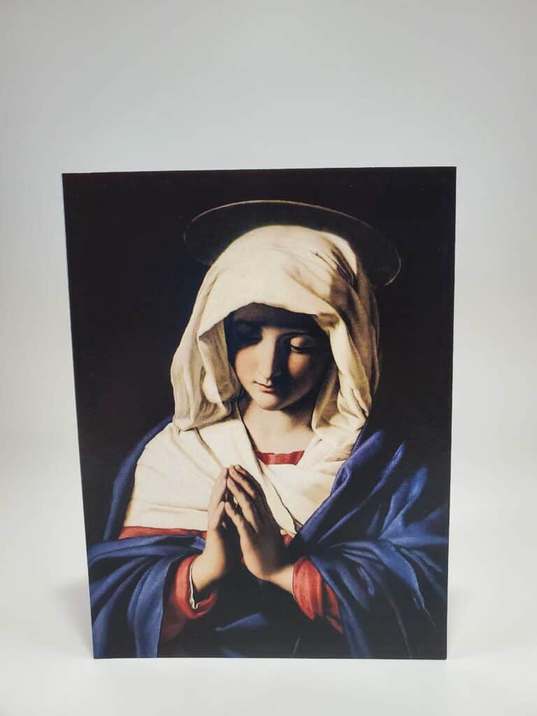 Our Lady “Memorial” Individual Mass Card with Envelope